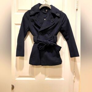 JouJou Peacoat, Girls sz 7/8, Navy